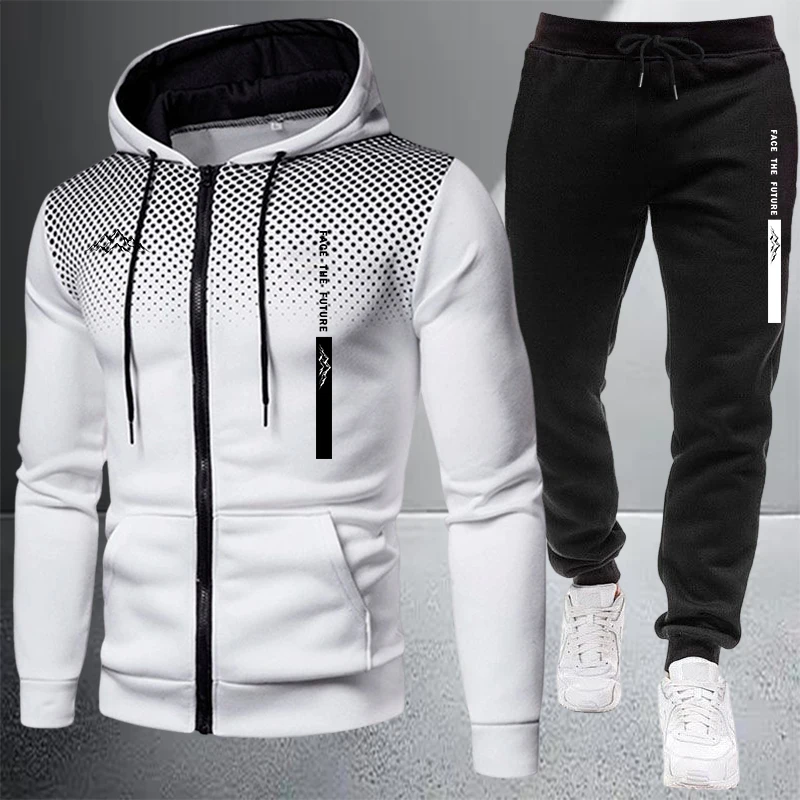 Mens Fashion Zip Up - Bestseller Herrenjacke Trainingsanzug Lässiger Kapuzenpullover mit