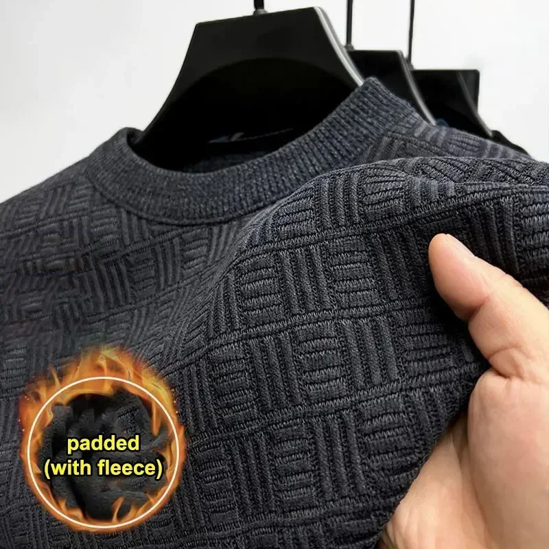 Mens Fashion Jumpers - Herren-Pullover aus 100 % reinem Nerz-Kaschmir,