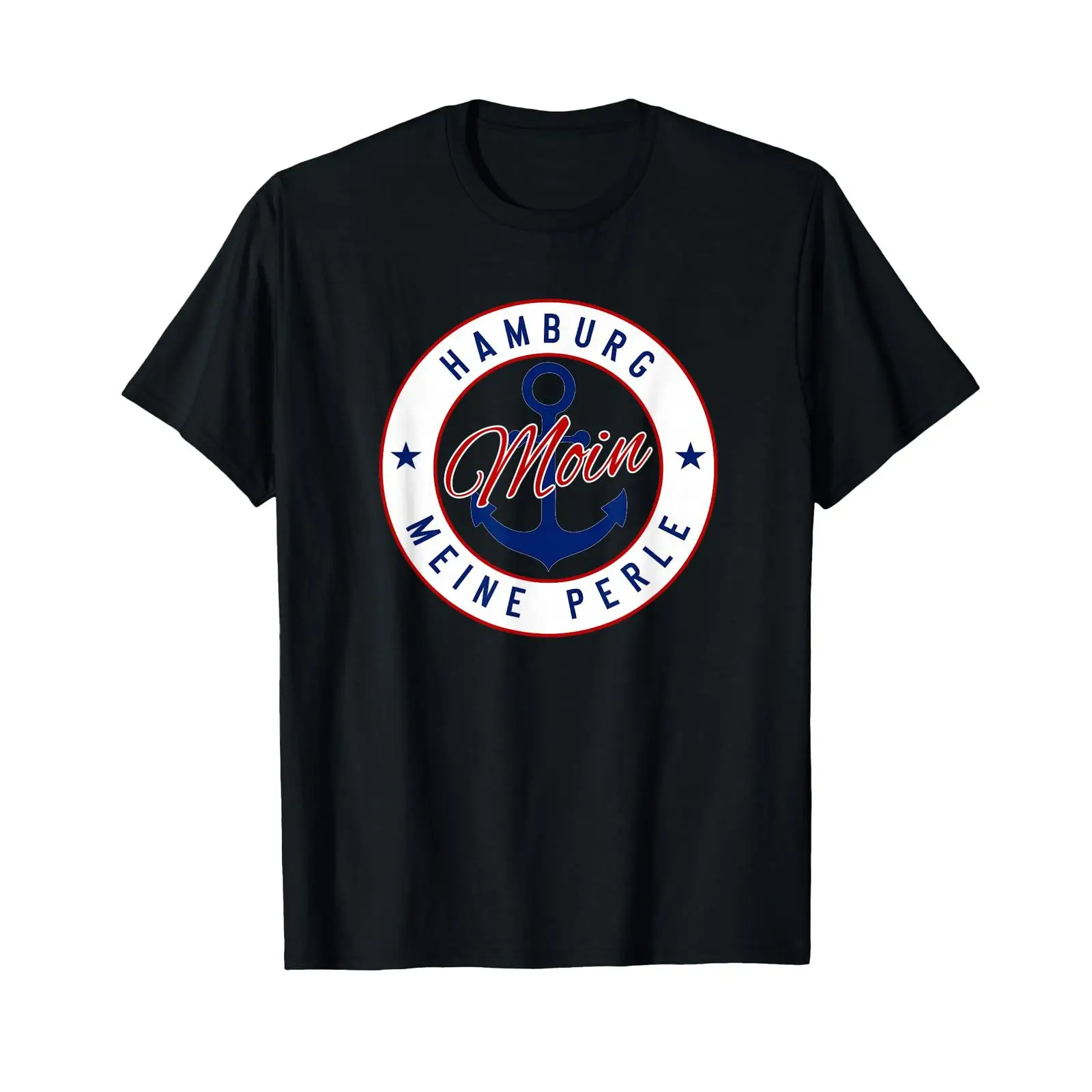 Men'S Fashion Hamburg - T-Shirt Hamburg My Pearl, Vintage-Waschung, stilvoll,