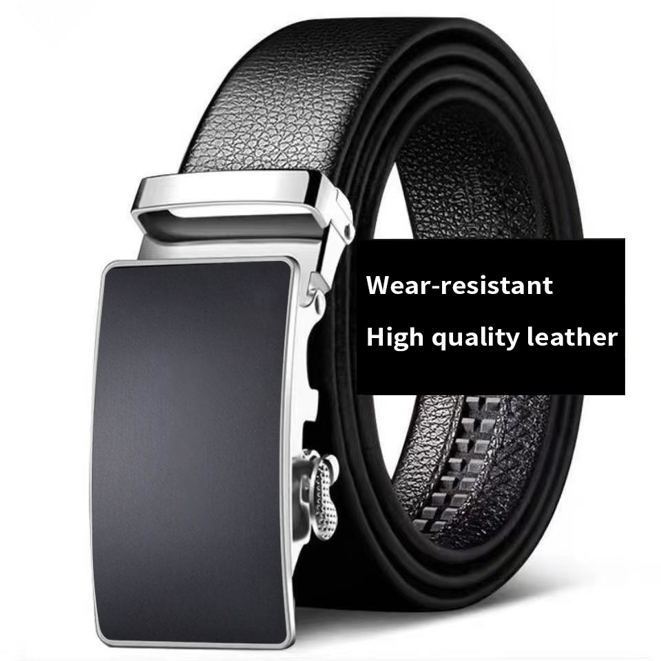 Leather Belt Braided - Rindsledergürtel, Herren-Ledergürtel, Automatische Schnalle, Herren-Oberschichtgürtel, Hochwertige