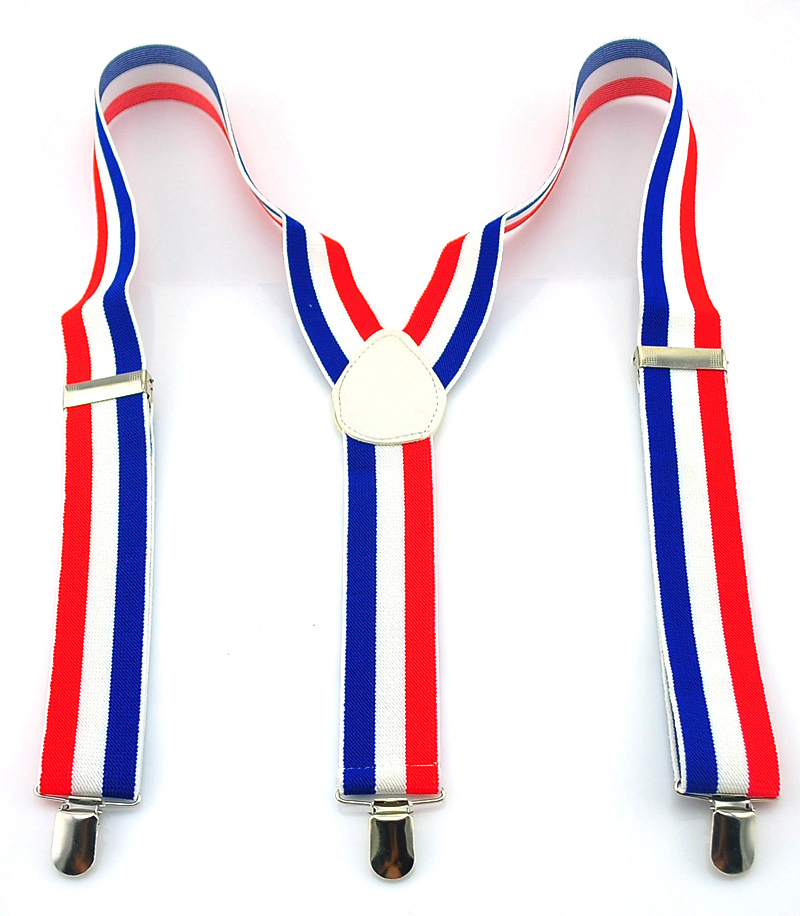 Suspenders Clip Men - Neue 3,5 cm breite 6 Streifen
