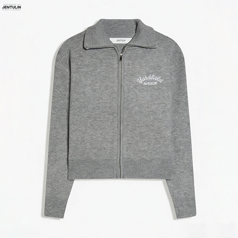 Men'S Fashion Zip Sweater - Retro-Spliced ​ ​ Reißverschluss-Strickpullover Damen Mode
