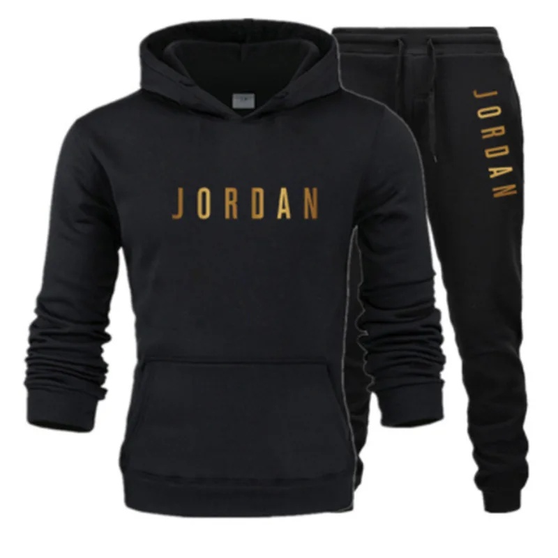 Streetwear Hoodie - 2026 Herren-Sportanzug mit Print, zweiteiliges Set