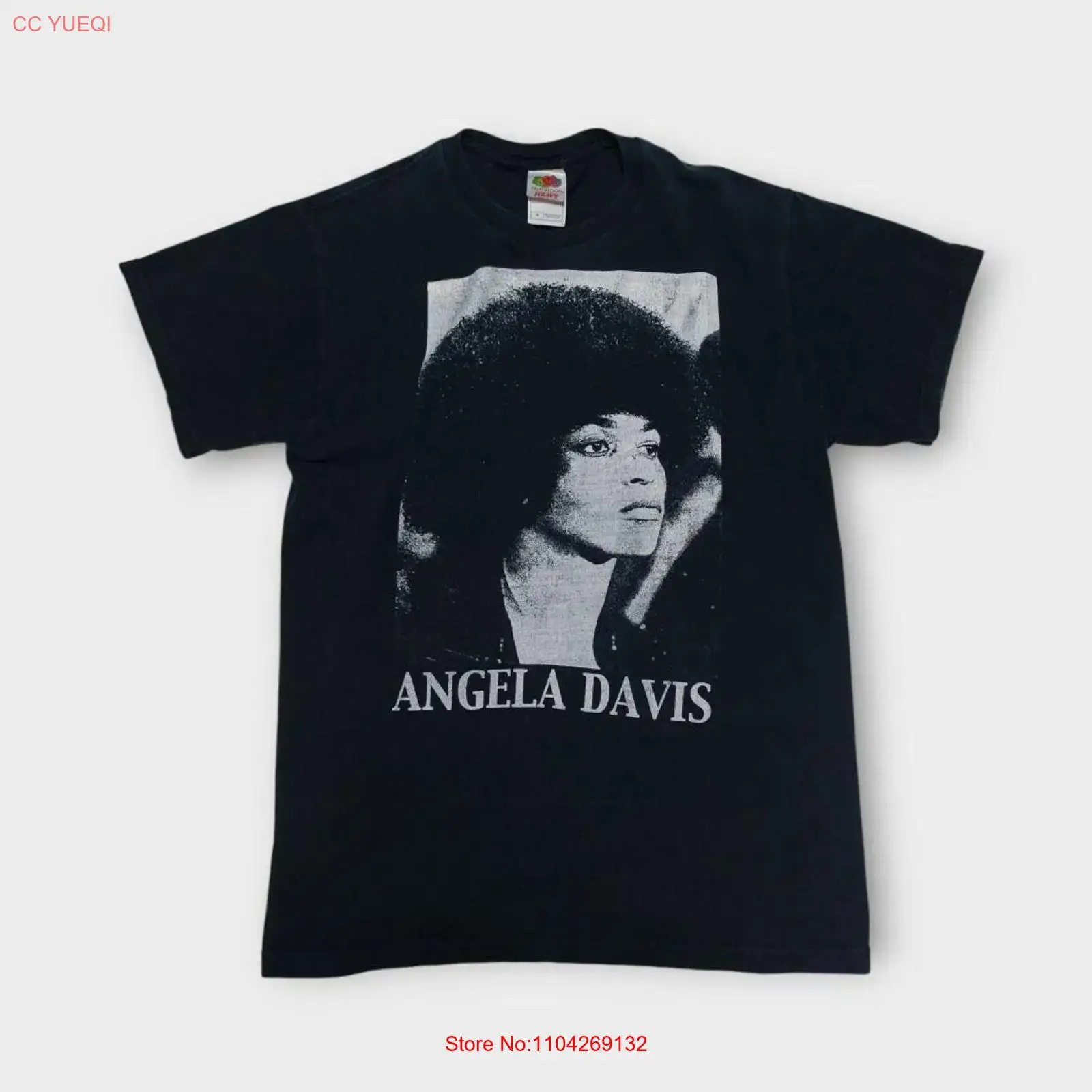 Mens Fashion In The 90S - Seltenes 90er-Jahre-T-Shirt von Angela Davis, Größe