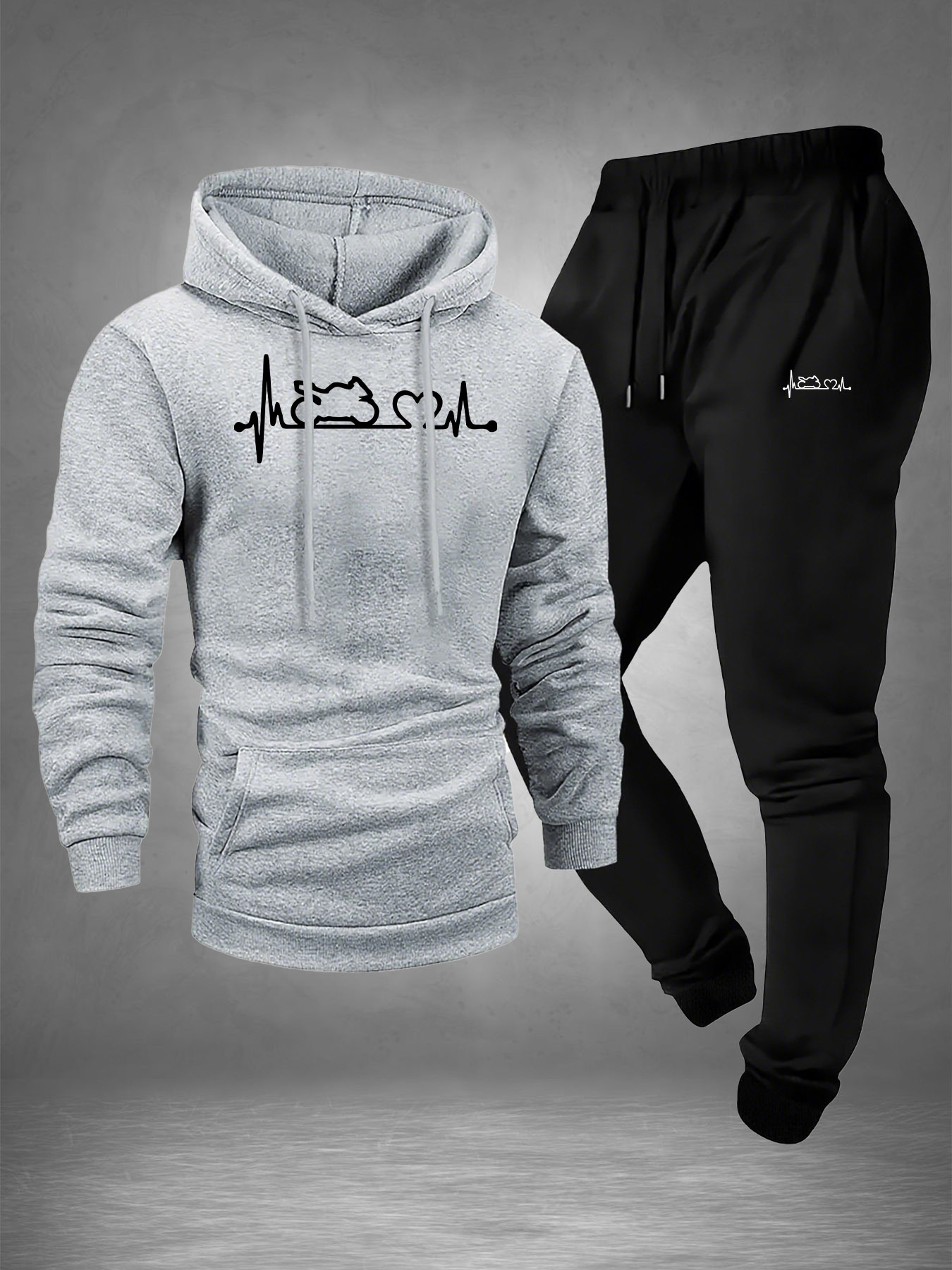 Herren 2-teiliger Motorrad-Her – Streetwear Hoodie Bewertung und Preis