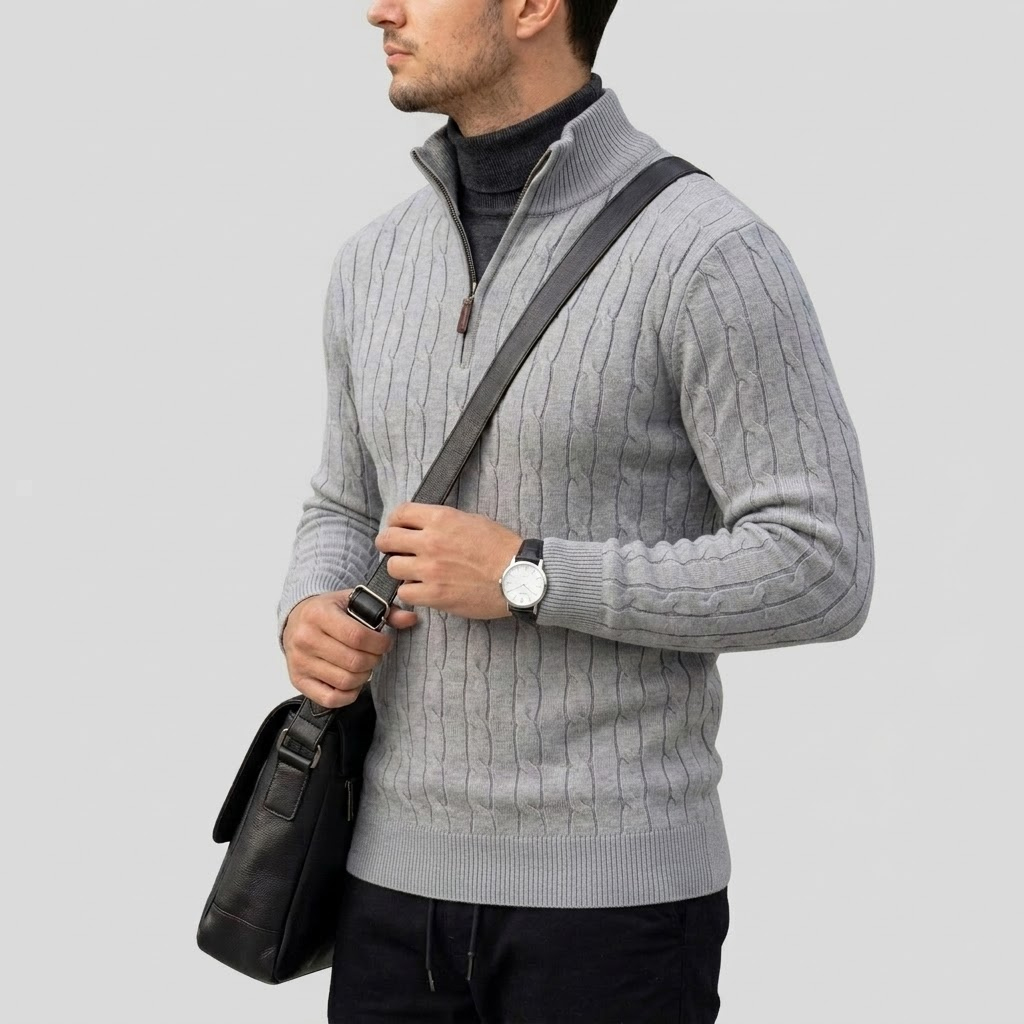 Herren Langarm-Polopullover mi – Men'S Fashion Zip Sweater Bewertung und Preis