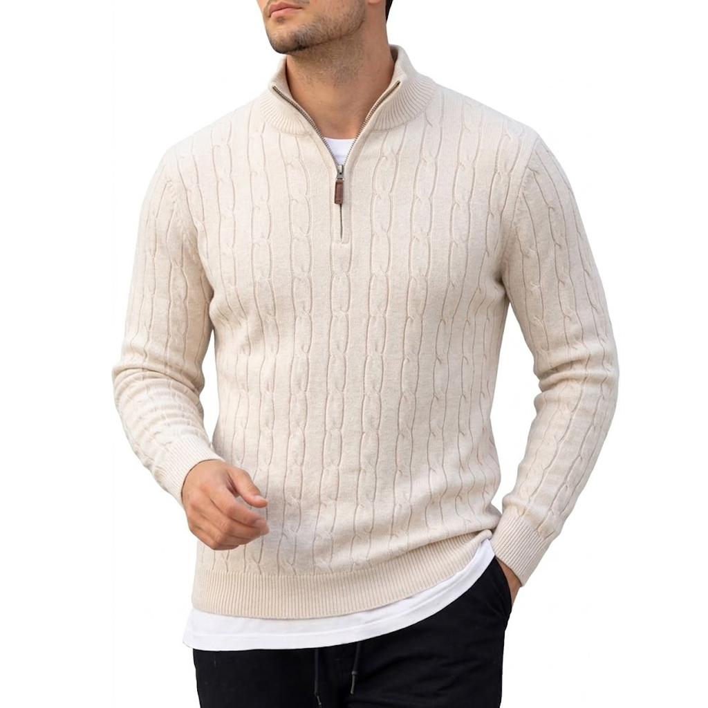 Herren Langarm-Polopullover mi – Men'S Fashion Zip Sweater Bewertung und Preis