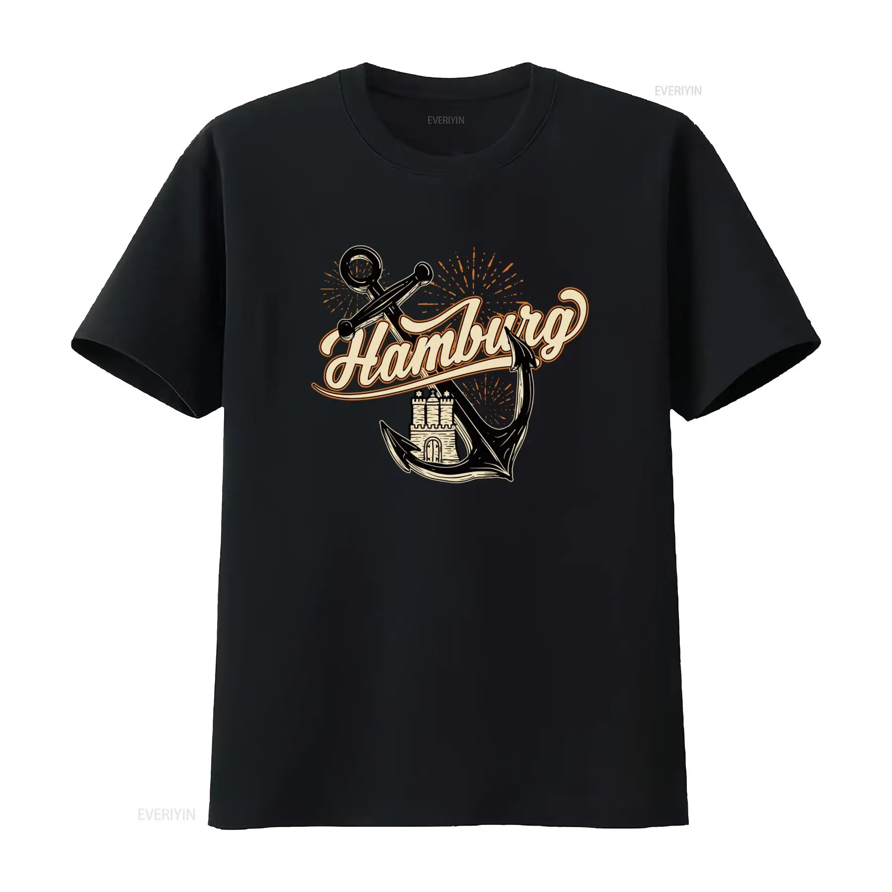 Herren-T-Shirt mit Hamburger-A – Men'S Fashion Hamburg Bewertung und Preis