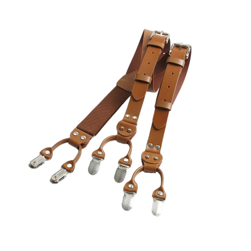 2,5 cm Leder Elastizität Herre – Suspenders Clip Men Bewertung und Preis
