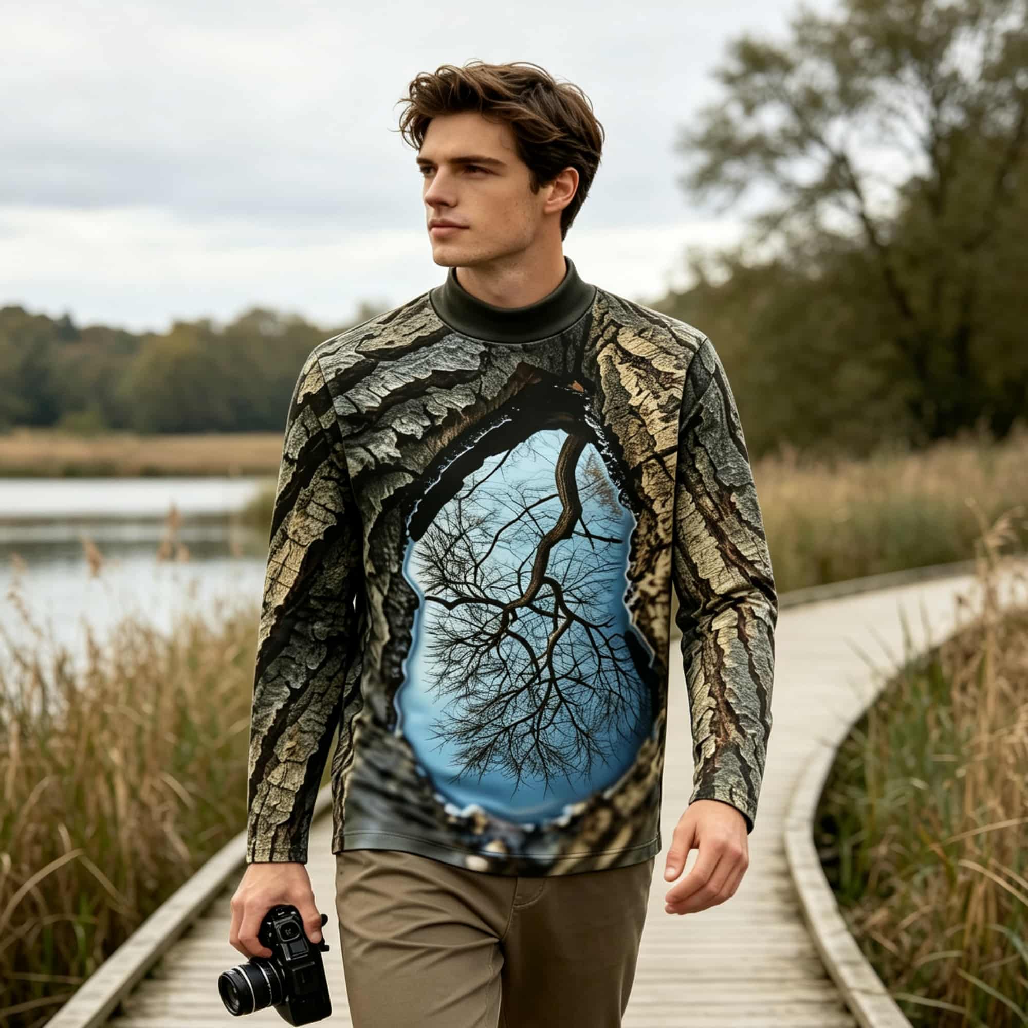 Vom Wald inspiriertes Langarms – Men'S Fashion Usa Bewertung und Preis