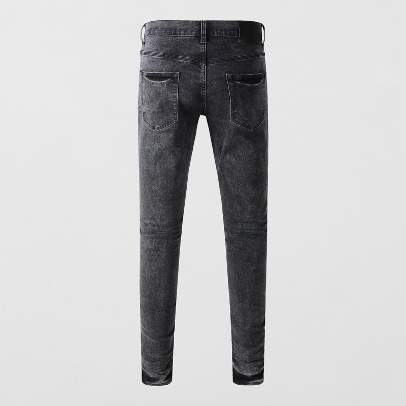 Y2K Mode Herren Slim Fit Stret – Men'S Fashion Grey Jeans Bewertung und Preis