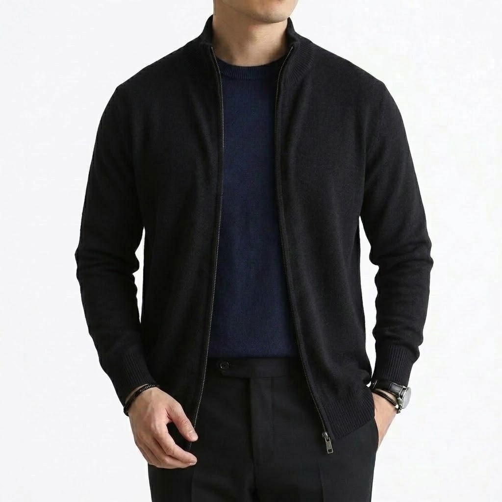 Herbst Herren Strickjacke mit  – Men'S Fashion Zip Sweater Bewertung und Preis