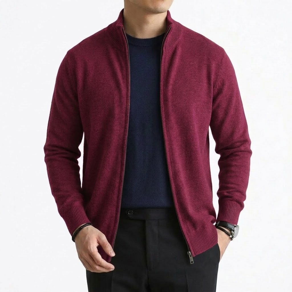 Herbst Herren Strickjacke mit  – Men'S Fashion Zip Sweater Bewertung und Preis