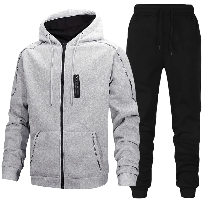 Modischer Herren-Trainingsanzu – Mens Fashion Zip Up Bewertung und Preis