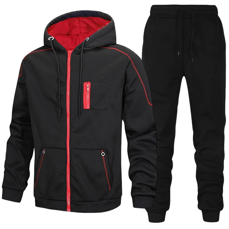 Modischer Herren-Trainingsanzu – Mens Fashion Zip Up Bewertung und Preis