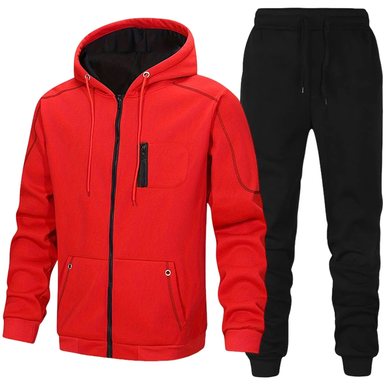 Modischer Herren-Trainingsanzu – Mens Fashion Zip Up Bewertung und Preis