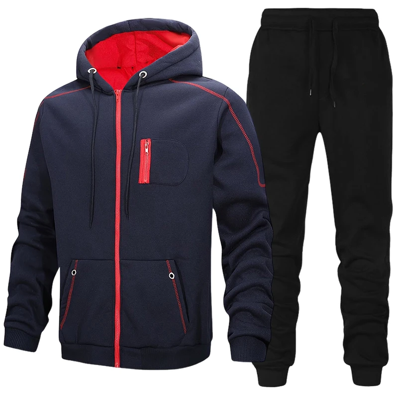 Modischer Herren-Trainingsanzu – Mens Fashion Zip Up Bewertung und Preis