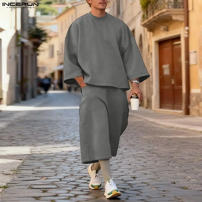 INCERUN Herren-Sets, einfarbig – Streetwear Hoodie Bewertung und Preis