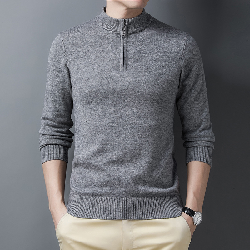 Herren Halbzipper-Strickpullov – Men'S Fashion Zip Sweater Bewertung und Preis
