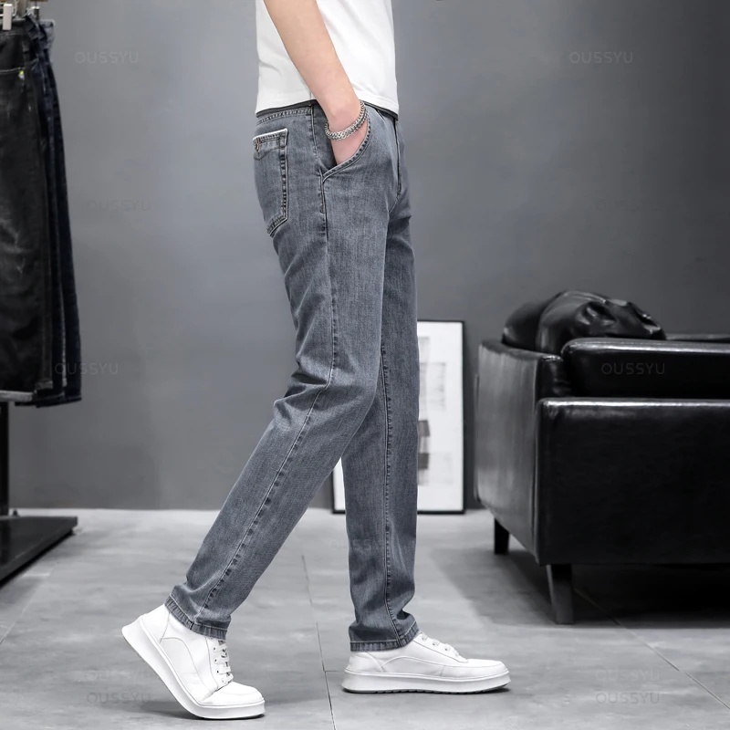 Herbstliche Stretch-Skinny-Jea – Men'S Fashion Grey Jeans Bewertung und Preis
