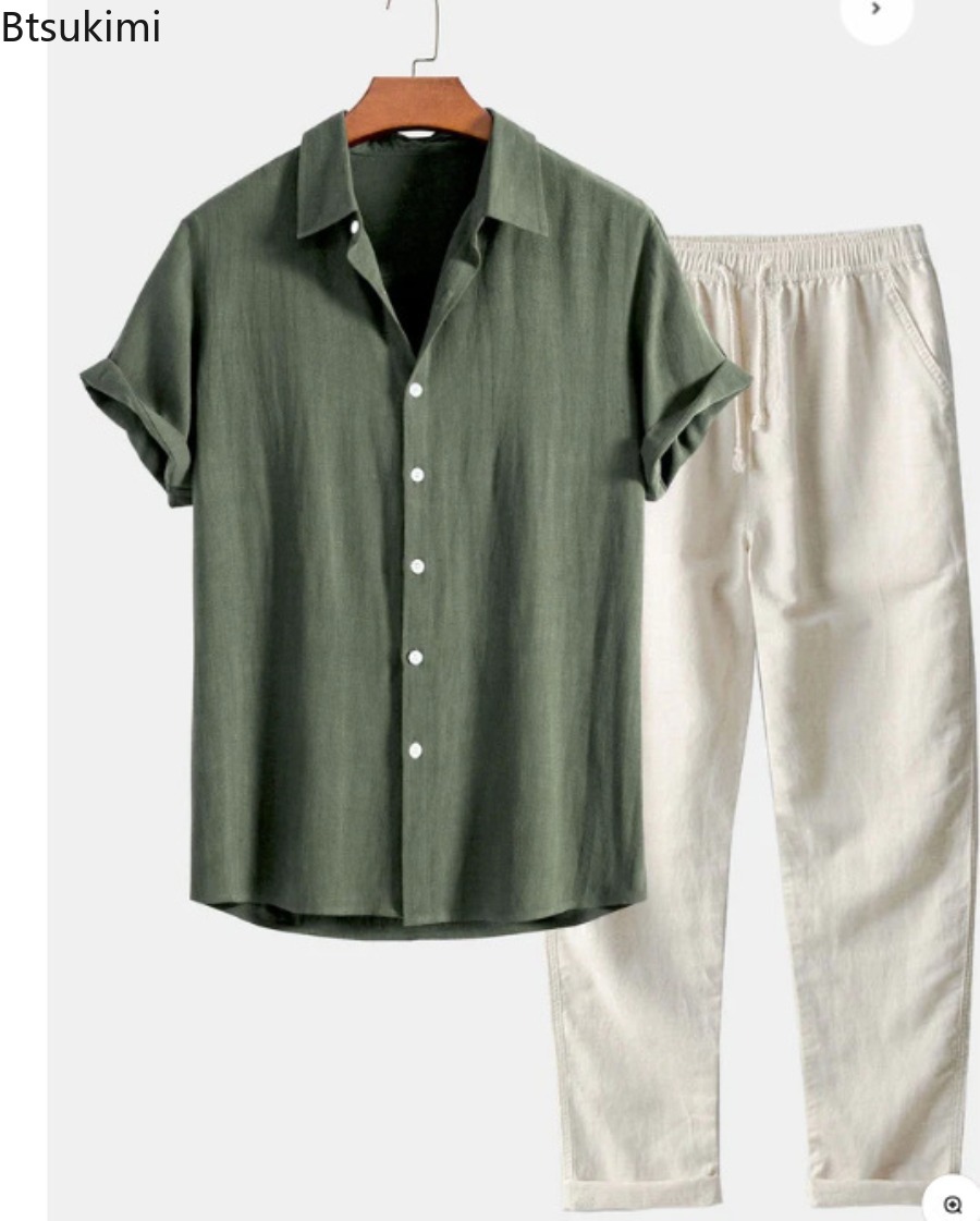 2026 Herren Mode Einfarbiges S – Linen Shirt Summer Bewertung und Preis
