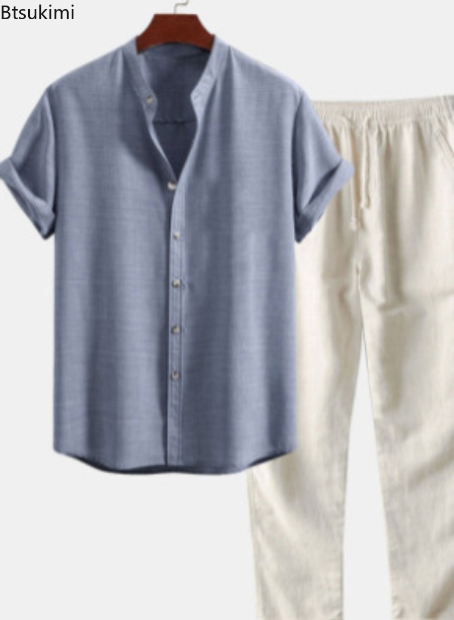 2026 Herren Mode Einfarbiges S – Linen Shirt Summer Bewertung und Preis