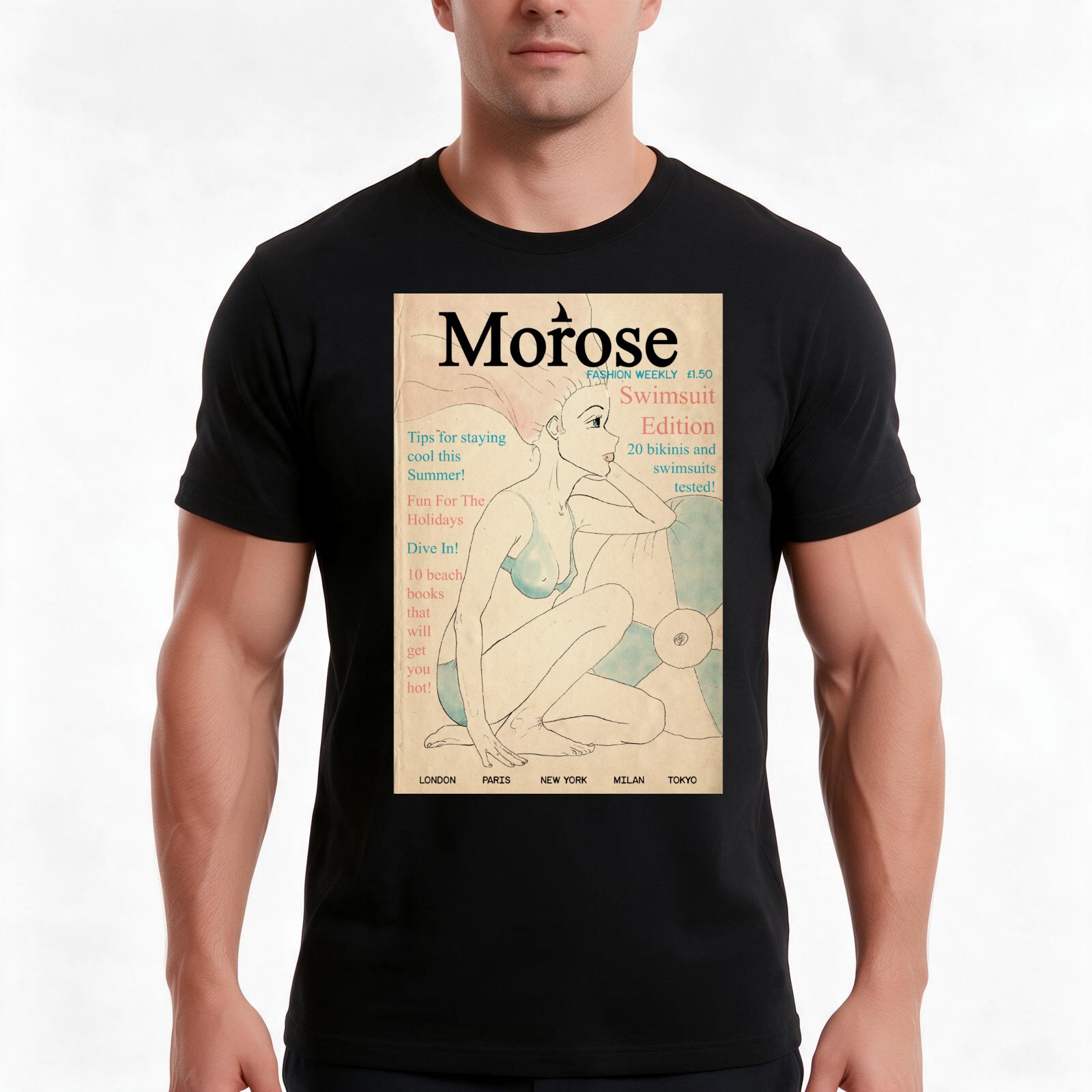 Retro-/Vintage-T-Shirt mit Mot – Mens Fashion Magazines Bewertung und Preis