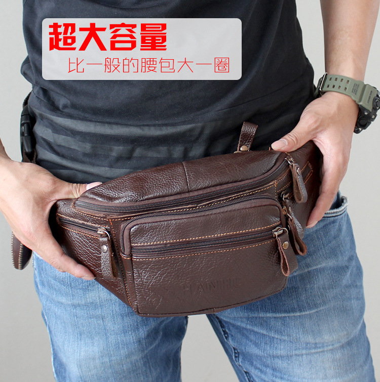 Echtes Rindsleder Gürteltasche – Leather Belt Braided Bewertung und Preis