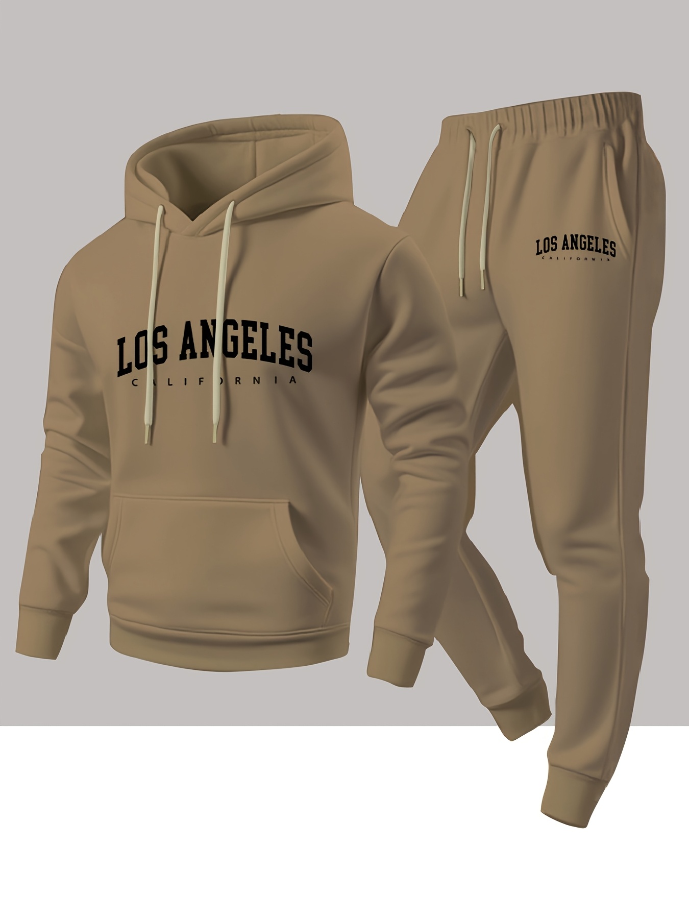 Herren 2-Teiliger Trainingsanz – Streetwear Hoodie Bewertung und Preis