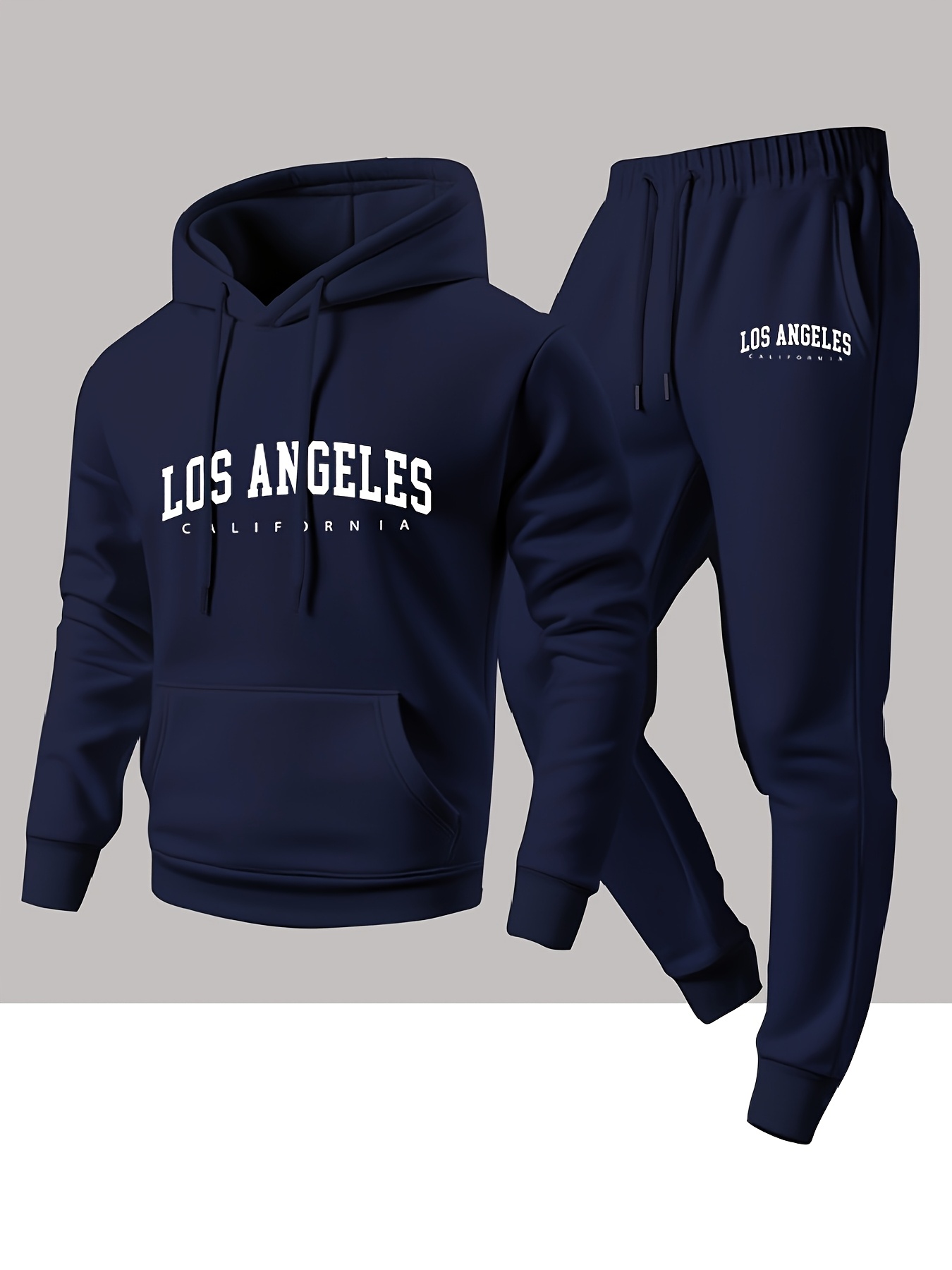 Herren 2-Teiliger Trainingsanz – Streetwear Hoodie Bewertung und Preis