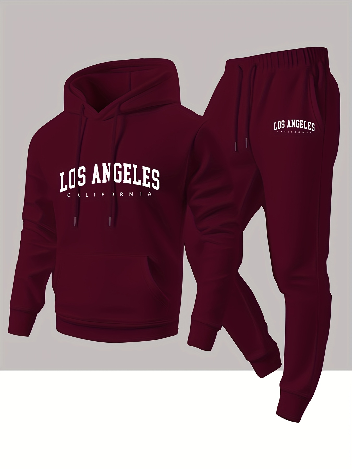 Herren 2-Teiliger Trainingsanz – Streetwear Hoodie Bewertung und Preis