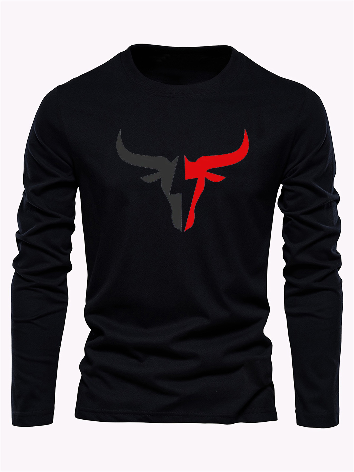 Einfarbiges Herren-Langarm-T-S – Men'S Fashion Usa Bewertung und Preis