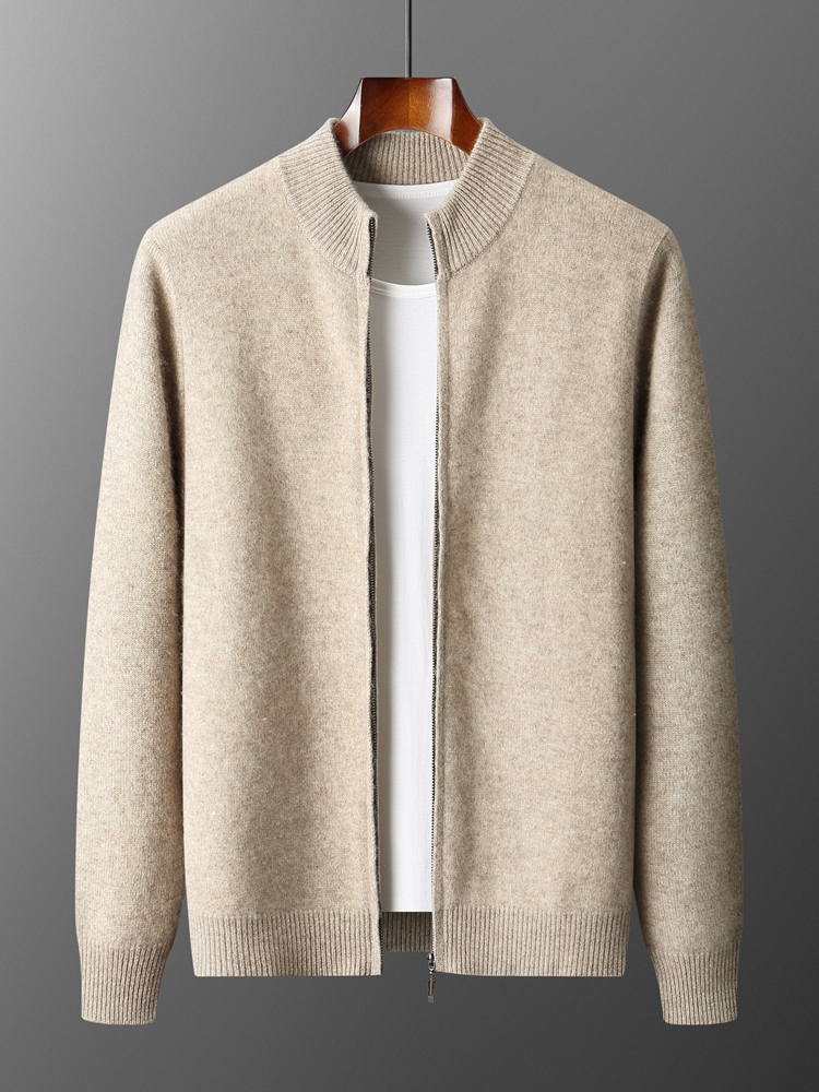 Herren-Strickjacken aus 100 %  – Men'S Fashion Zip Sweater Bewertung und Preis