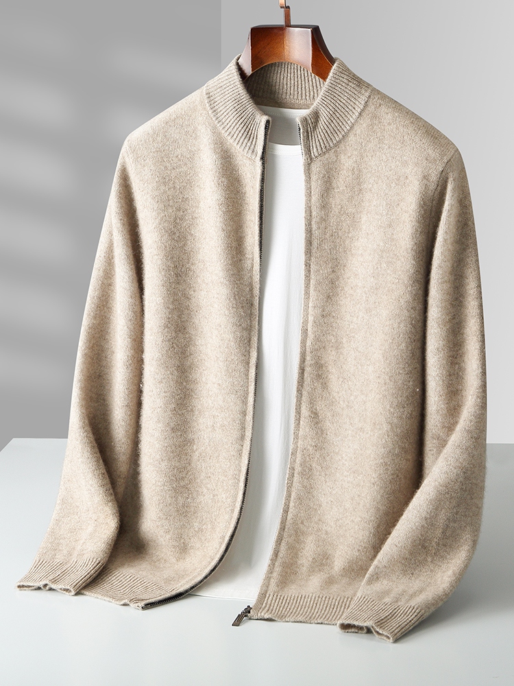 Herren-Strickjacken aus 100 %  – Men'S Fashion Zip Sweater Bewertung und Preis