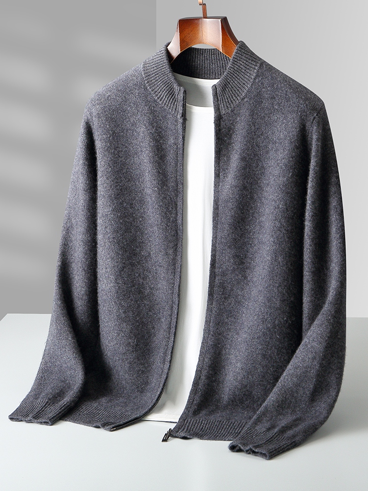 Herren-Strickjacken aus 100 %  – Men'S Fashion Zip Sweater Bewertung und Preis