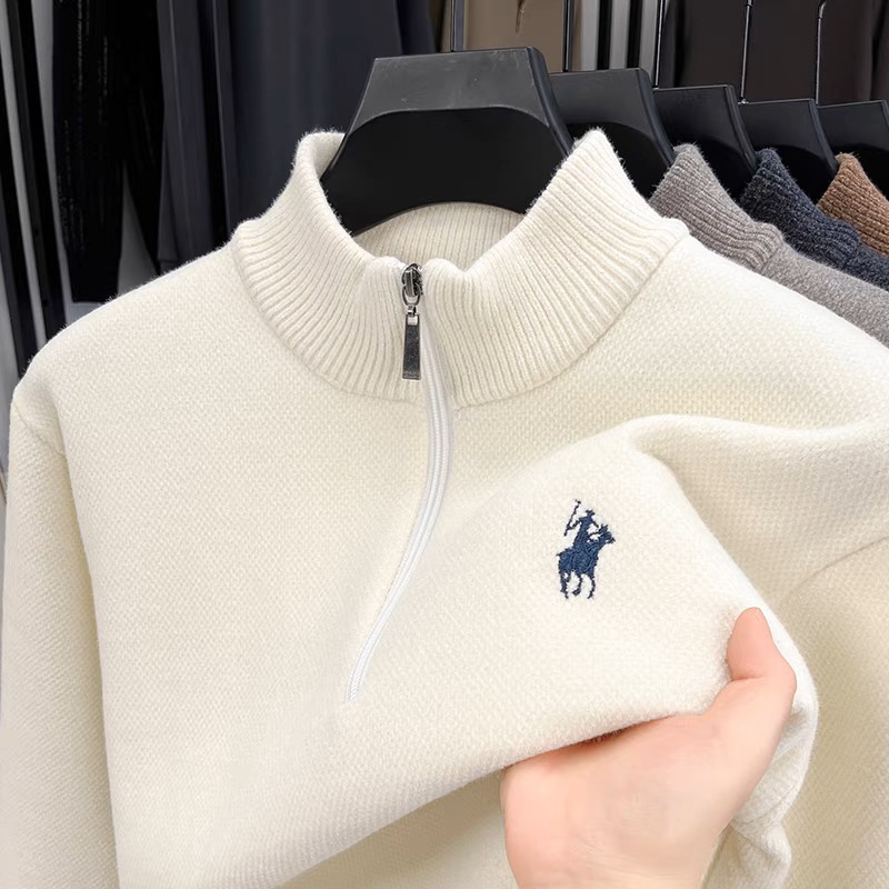 Hochwertiger Samt-Winterpullov – Men'S Fashion Zip Sweater Bewertung und Preis
