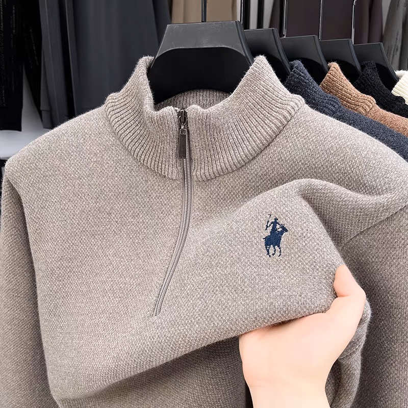Hochwertiger Samt-Winterpullov – Men'S Fashion Zip Sweater Bewertung und Preis