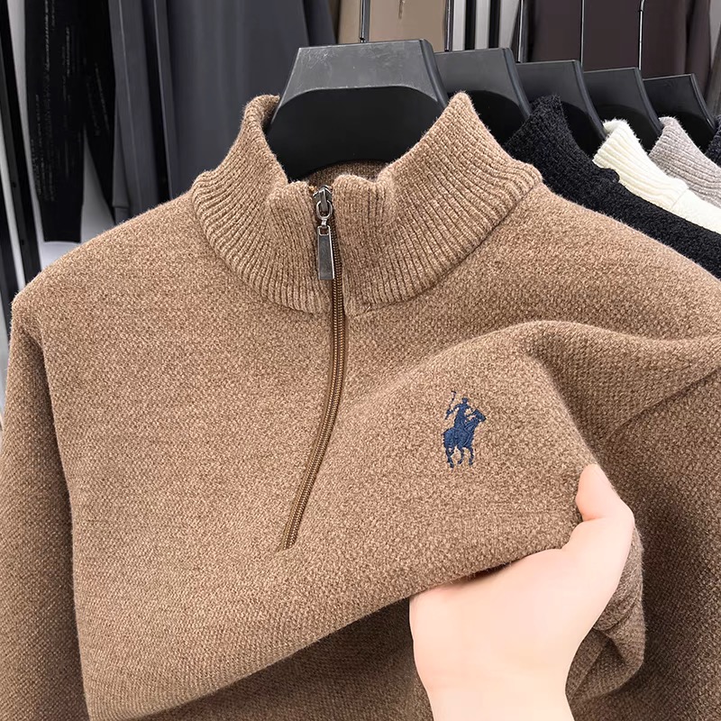 Hochwertiger Samt-Winterpullov – Men'S Fashion Zip Sweater Bewertung und Preis