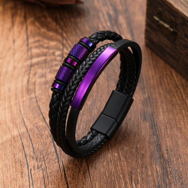 Klassische männer Leder Armban – Mens Fashion Combination Bewertung und Preis