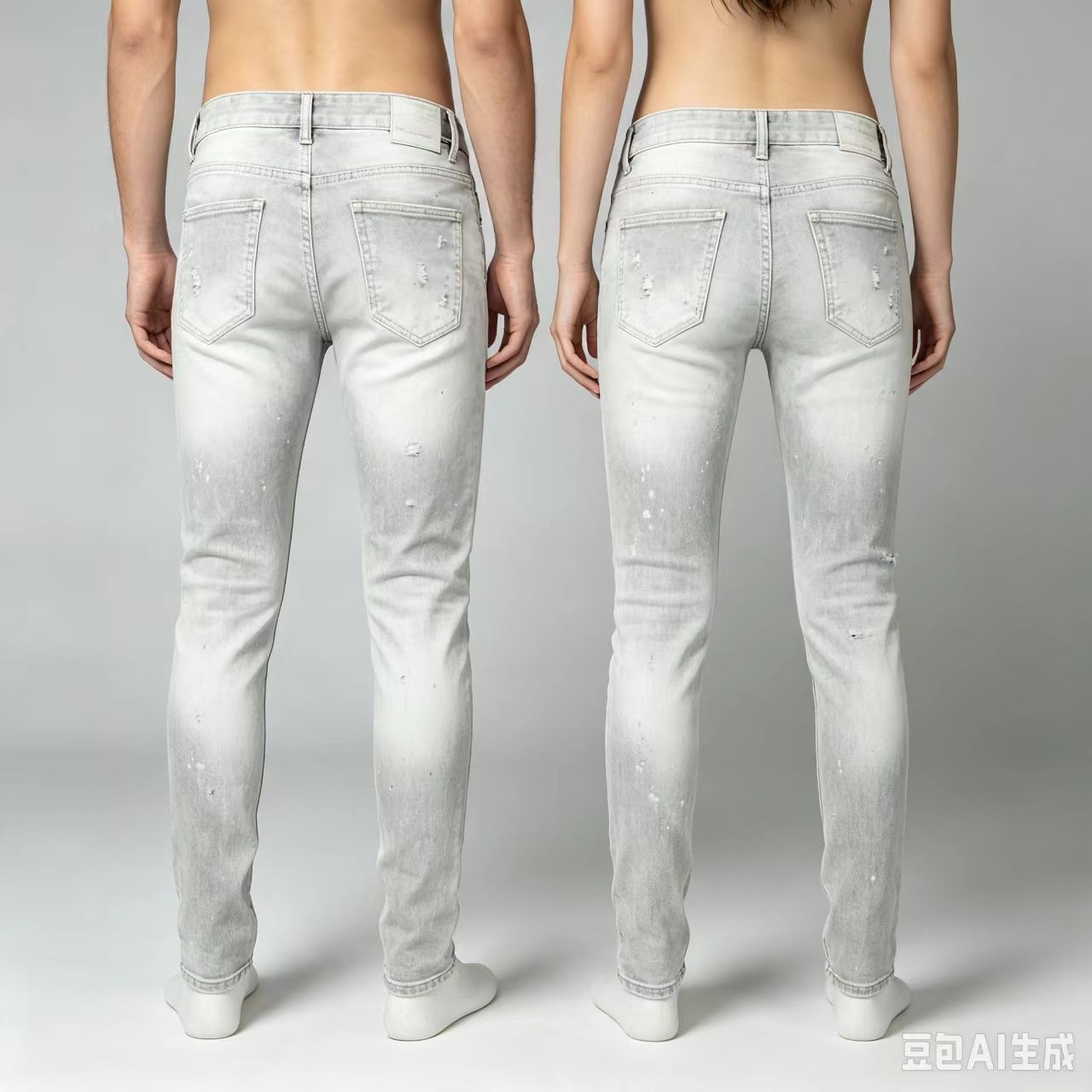 Y2K Designer Mode Neue Herren- – Men'S Fashion Grey Jeans Bewertung und Preis
