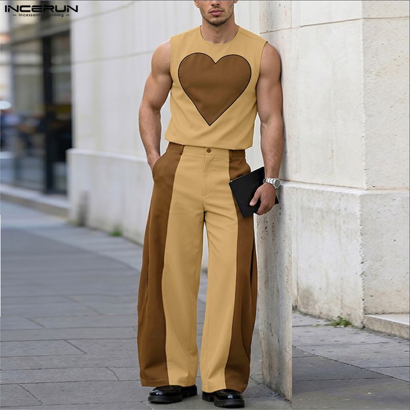INCERUN Herren-Sets, Patchwork – Mens Fashion Top Bewertung und Preis
