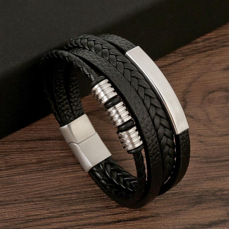 Klassische männer Leder Armban – Mens Fashion Combination Bewertung und Preis
