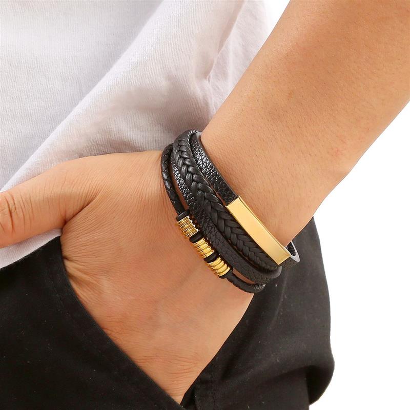 Klassische männer Leder Armban – Mens Fashion Combination Bewertung und Preis