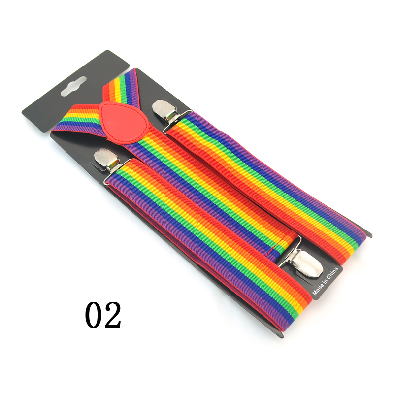 Neue 3,5 cm breite 6 Streifen  – Suspenders Clip Men Bewertung und Preis