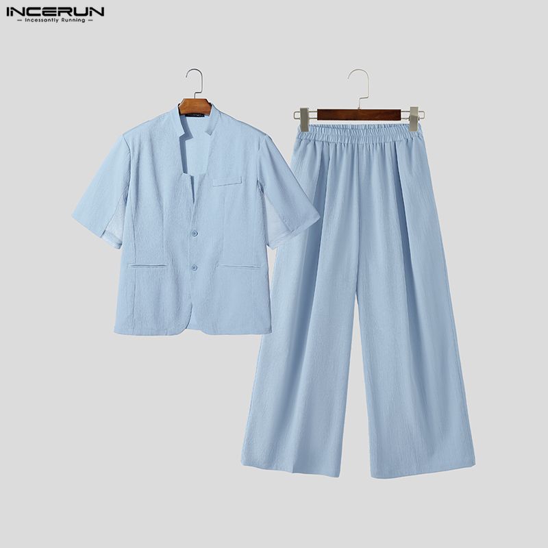 INCERUN Herren-Sets Einfarbige – Mens Fashion Blazer Bewertung und Preis