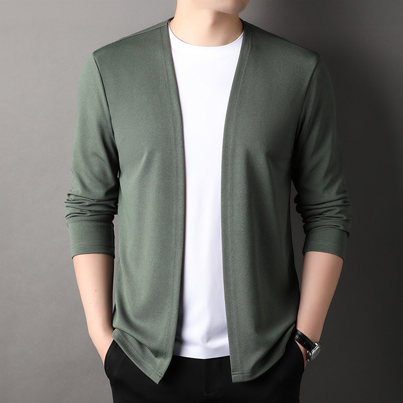 Frühling Herbst Strickjacke Mä – Men'S Fashion Zip Sweater Bewertung und Preis