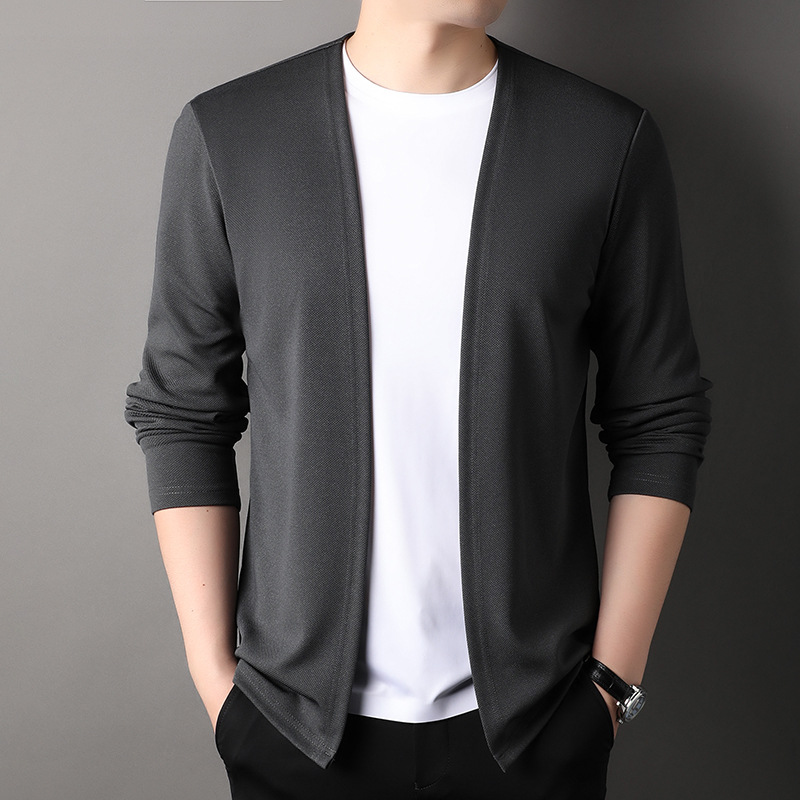 Frühling Herbst Strickjacke Mä – Men'S Fashion Zip Sweater Bewertung und Preis
