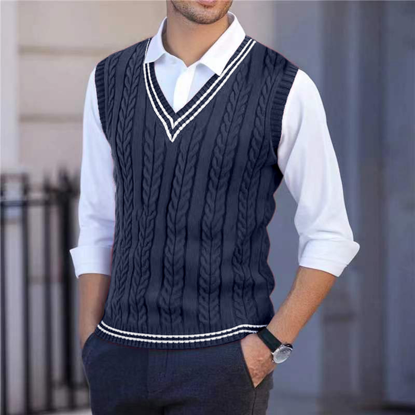 2026 Herren Strickpullover mit – Mens Fashion Jumpers Bewertung und Preis