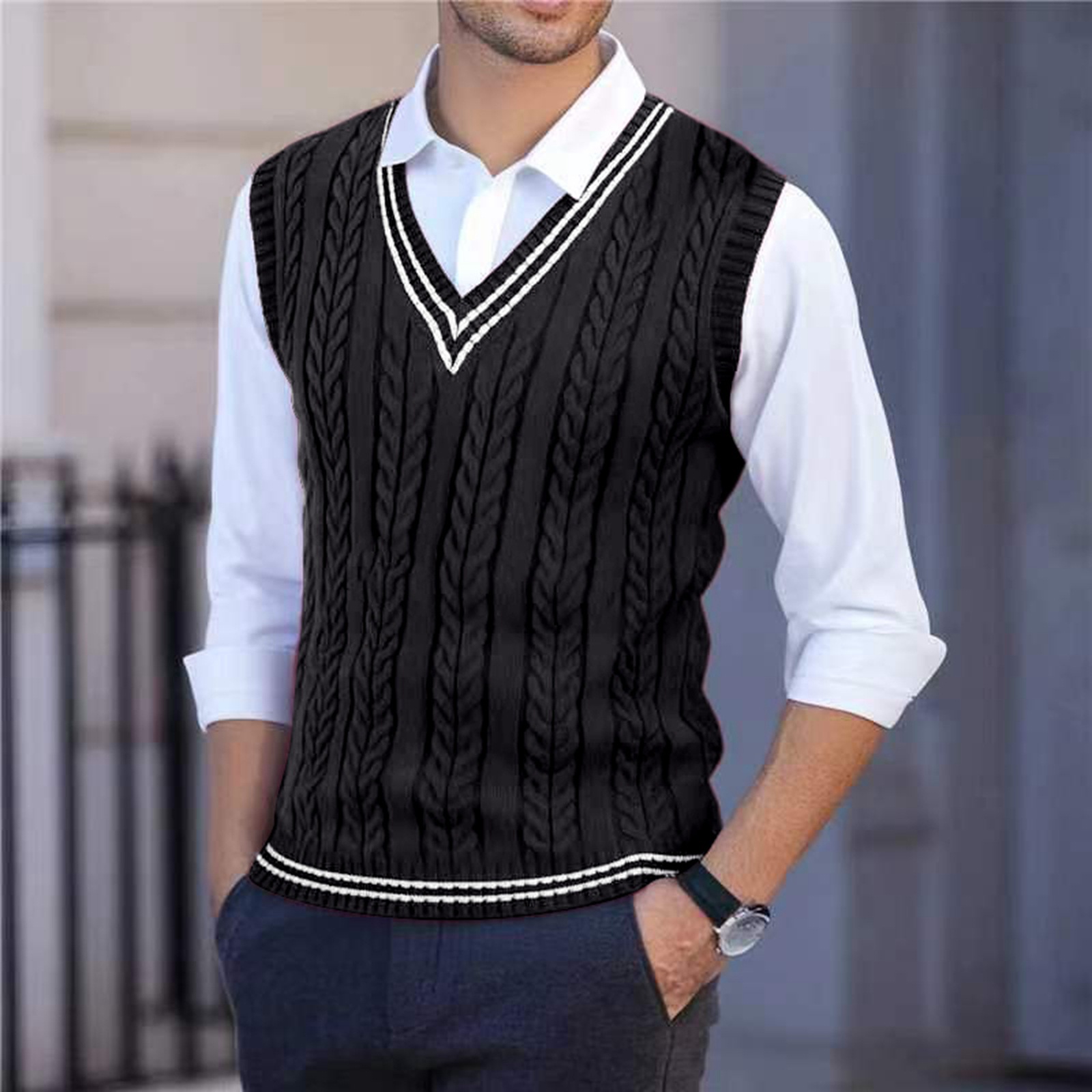 2026 Herren Strickpullover mit – Mens Fashion Jumpers Bewertung und Preis